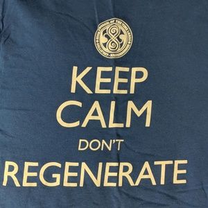 Doctor Who "Keep Calm Don't Regenerate" T-shirt